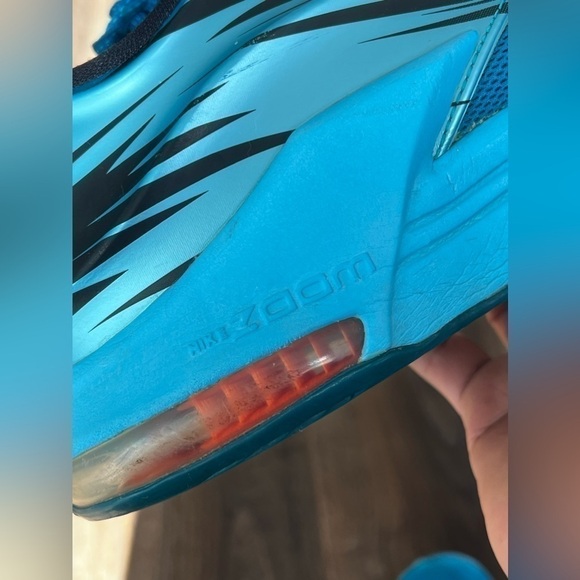 NEW Nike KD 7 Mens 10 Blue Clearwater Low Top Basketball Shoes Sneakers - Picture 10 of 11